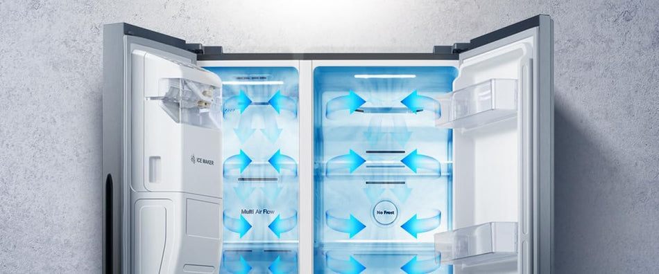 Hisense RS650N4AC2 Side by Side/Total No Frost/Inverter Motor/Ice and Water Dispenser/Cooling Zone 332 L/Freezing Zone 157 L/178 cm, Stainless Steel [Energy Class E]