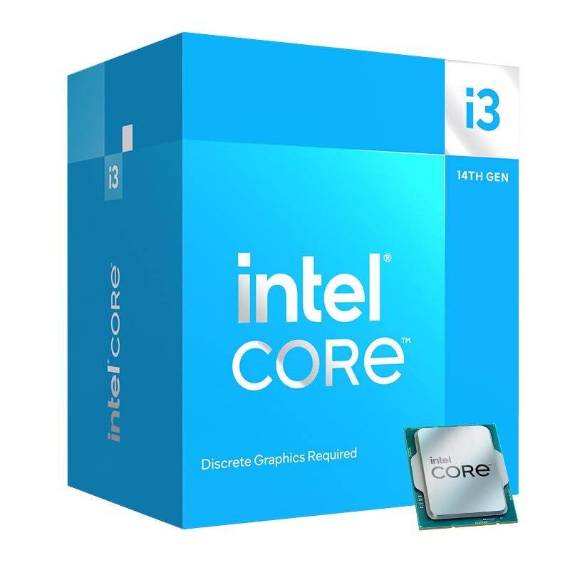 Processor Intel Core i3-14100F LGA1700 12MB Cache 4 cores (4 P-cores + 0 E-cores) up to 4.7 GHz