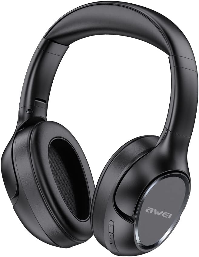 Awei A770BL Wireless Stereo Headphone Bluetooth 5.0 With Microphone Deep Bass Headset IPX5 Waterproof For Smartphone with 3.5mm Aux Jack (black)