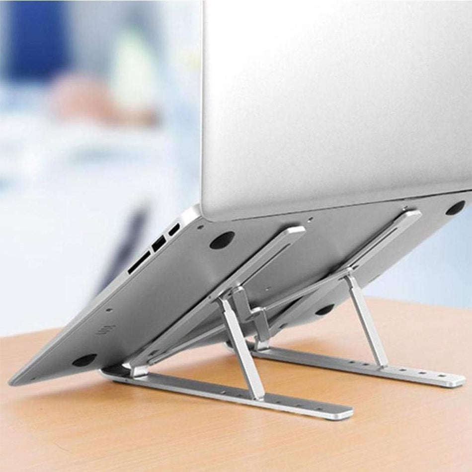 WIWU S400 Aluminum Laptop Stand, Ergonomic Detachable Computer Stand, Riser Holder Notebook Stand 10-16"" Laptops, Silver | 6 Heights of Adjustment Level