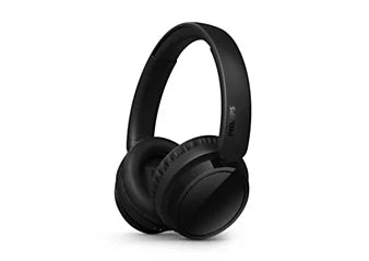 Philips TAH5209 Lightweight Over-Ear Wireless Bluetooth Headphones - 65 Hours Play Time, 40mm Neodymium Drivers, Dynamic Bass Boost, Clear Calls & Quick Charge - Available in Black & White