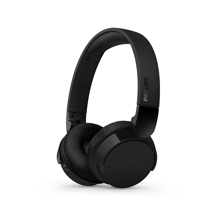 Philips TAH4209/00 Lightweight On-Ear Wireless Bluetooth Headphones - 55 Hours Play Time, Dynamic Bass, Passive Noise Isolation, Clear Calls & Quick Charge – Black/White/Blue