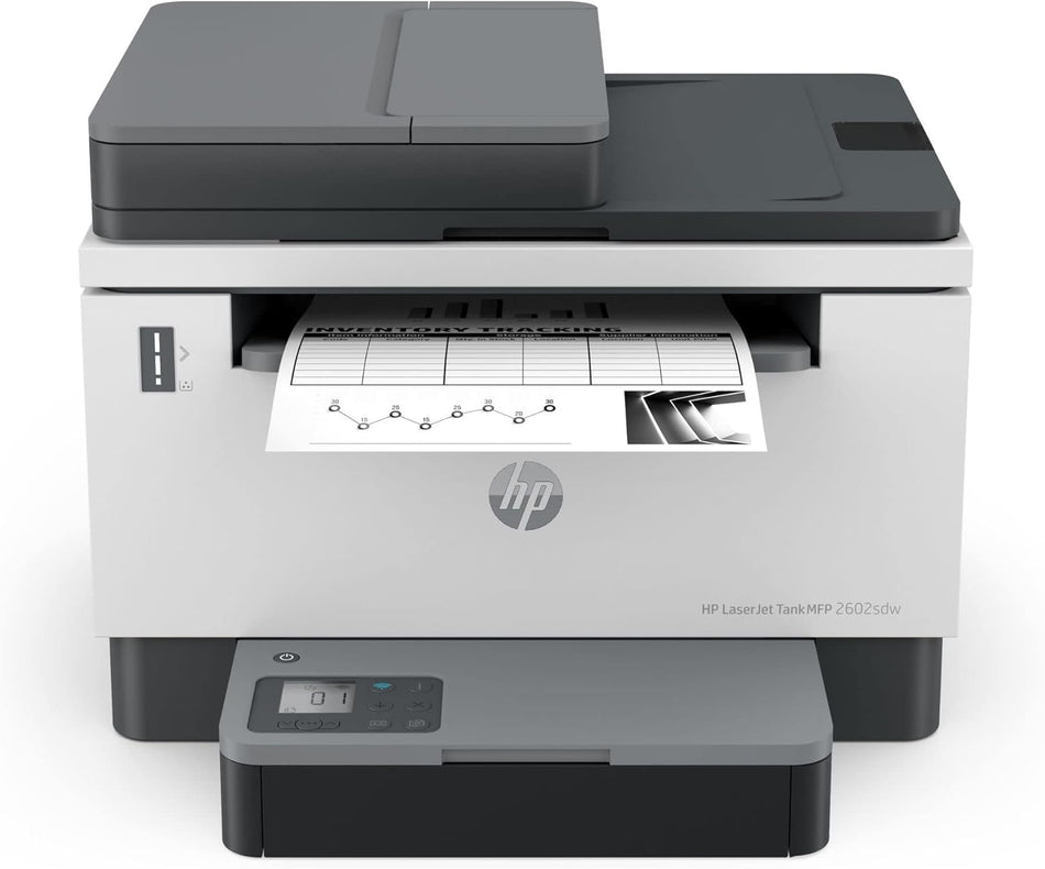 HP LaserJet Tank MFP 2602SDW Multi-function, Black Print, copy, scan, Wireless, Duplex Printer