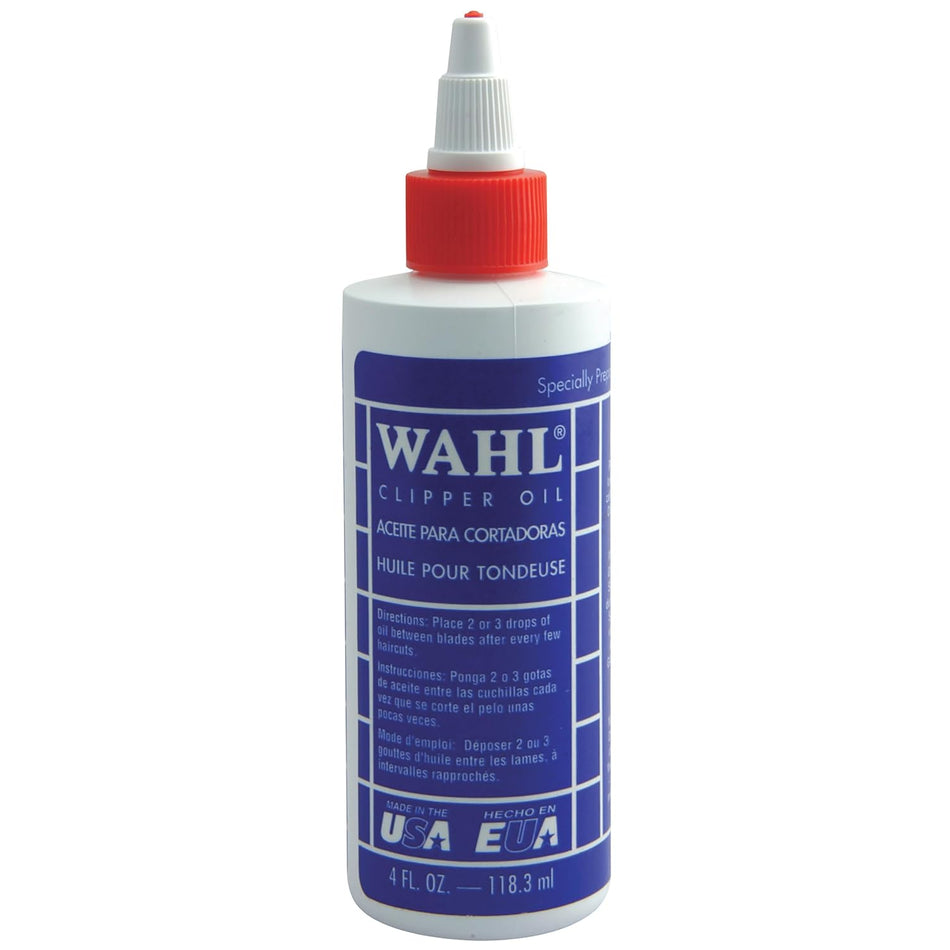 Wahl Professional Clipper Oil, Lubricant for Clippers, Trimmers, and Blades, Extends Blade Life, Reduces Heat and Friction 118 ml 03310-1102