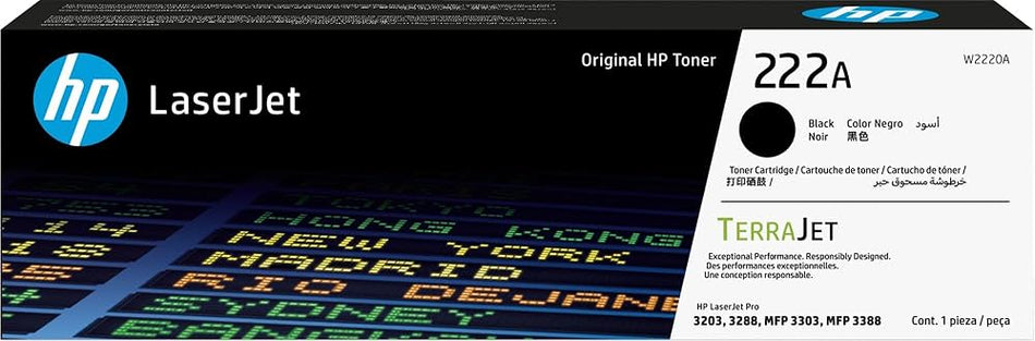 HP 222A Black LaserJet Toner Cartridge