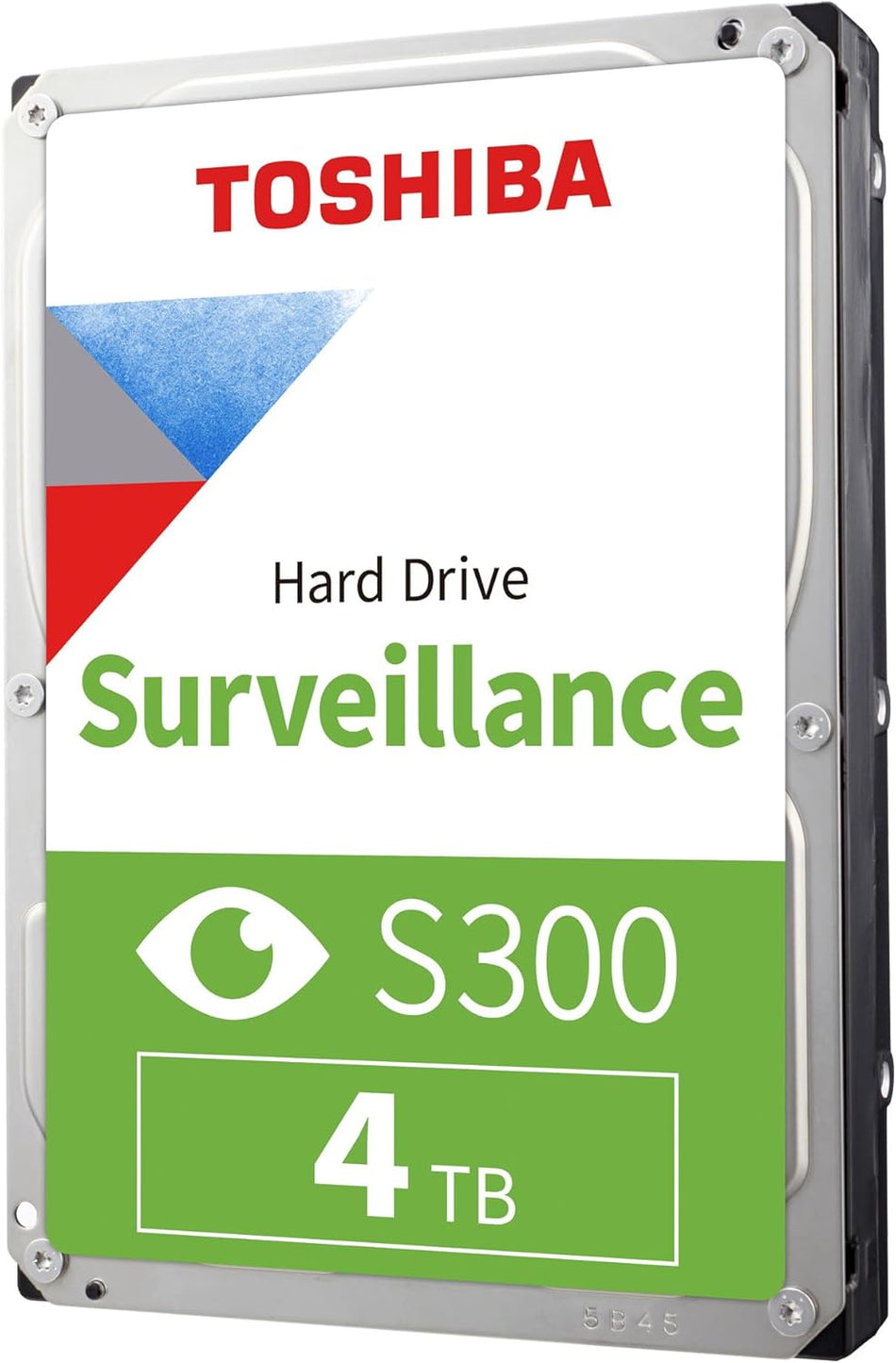 Toshiba S300 Surveillance 4TB 3.5-Inch Internal Hard Drive | Low Spin 128MB Cache SATA 6Gbps HDD Optimized for 24/7 HD Security Camera NVR & DVR Systems (HDWT840UZSVA)
