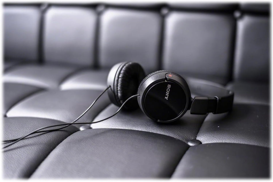 Sony ZX Series Wired On-Ear Headphones with Mic - Black