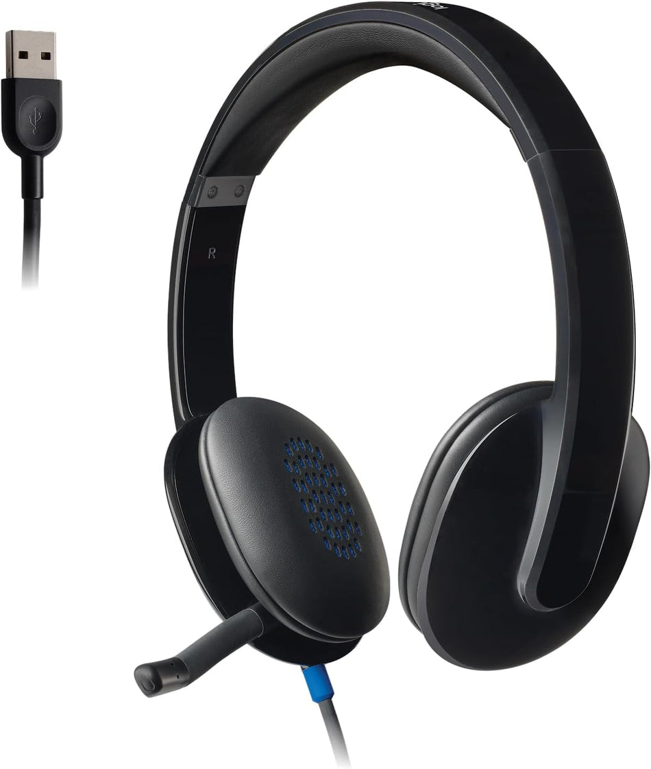 Logitech H540 Binaural Headphones with Wire 1.8 m Black