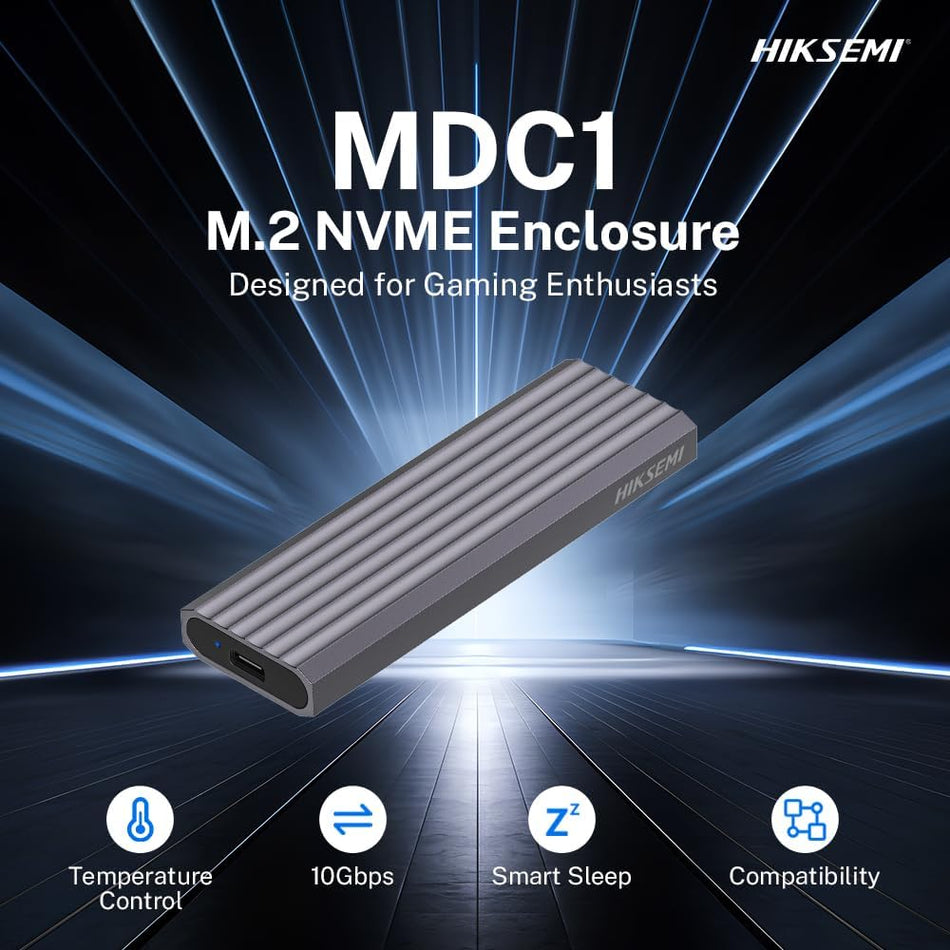 HIKSEMI HS-HUB-MDC1 M.2 NVMe USB-C 3.1 External SSD Enclosure