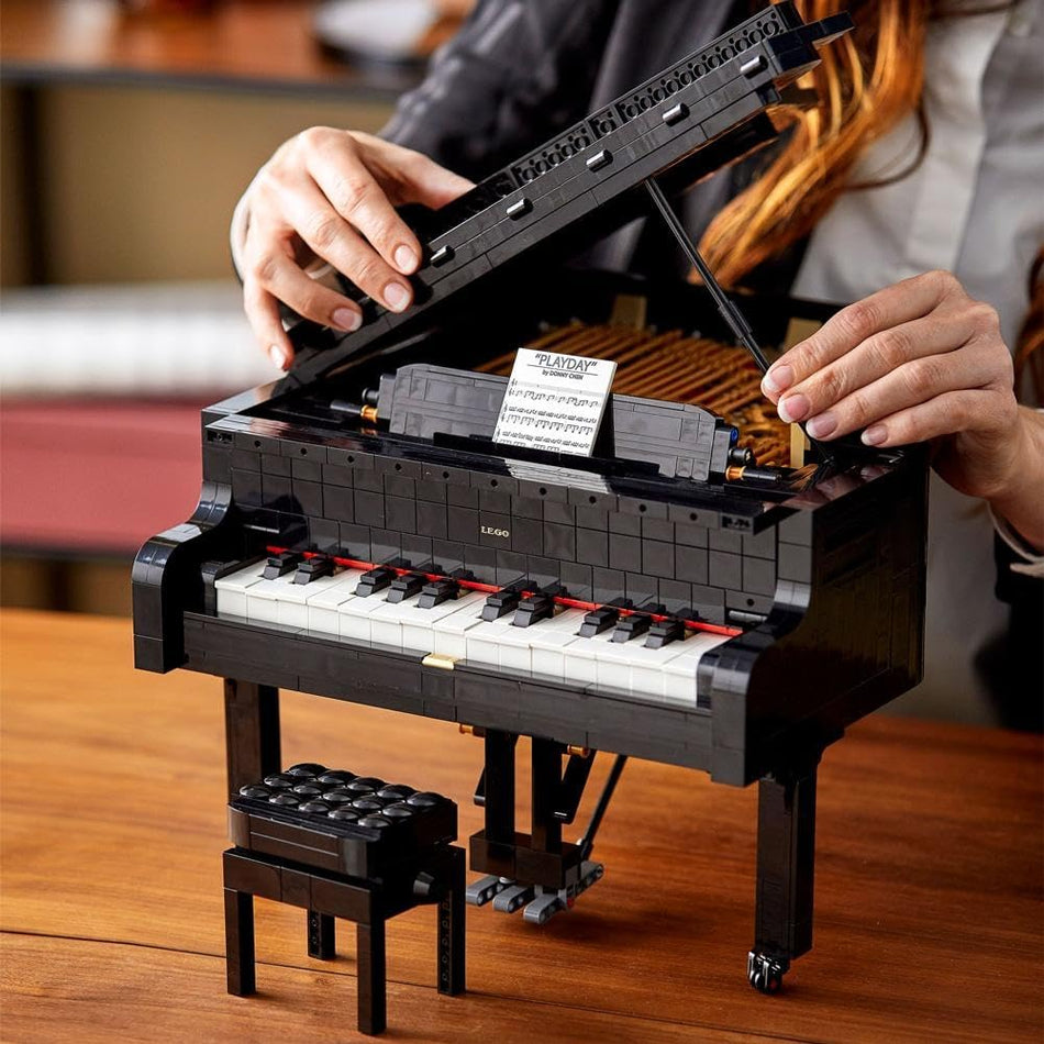 LEGO Ideas Grand Piano Building Set for Adults - Collectible Musical Home Decor Model Kit W/Motor & Powered Up App, Ages 18+ - Gift for Music Lovers - 21323 (3,662 Pieces)