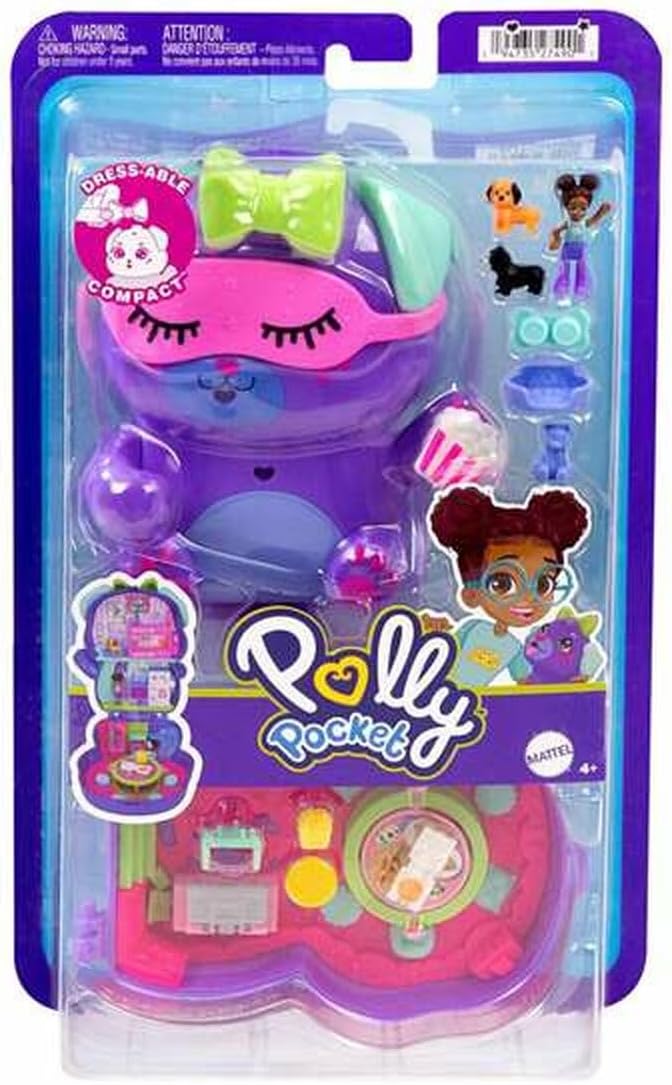 Mattel Polly Pocket Big Pocket World Playset Assortment (JFG56) – Portable Compact Toys