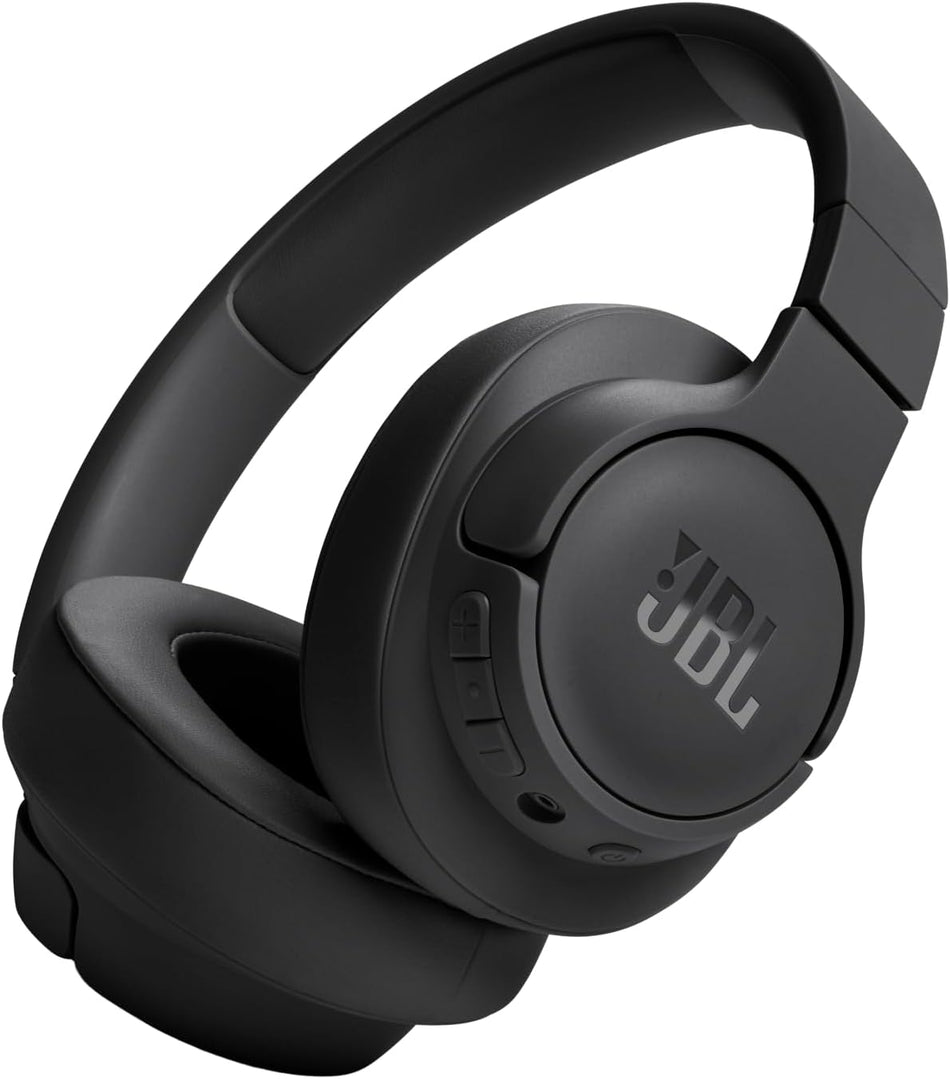 JBL Tune 720BT - Wireless Over-Ear Headphones with JBL Pure Bass Sound, Bluetooth 5.3, Up to 76H Battery Life and Speed Charge, Lightweight, Comfortable and Foldable Design (Blue/White)