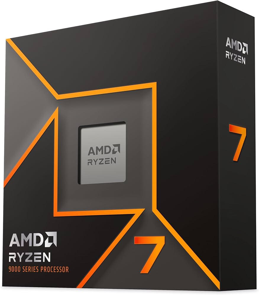 AMD Ryzen 7 9700X 8-Core, 16-Thread Unlocked Desktop Processor (Tray Version) [100-000001404TRAY]