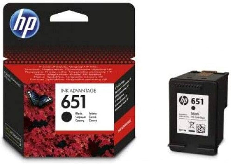 HP 651 Black Original Ink Advantage Cartridge (C2P10AE)