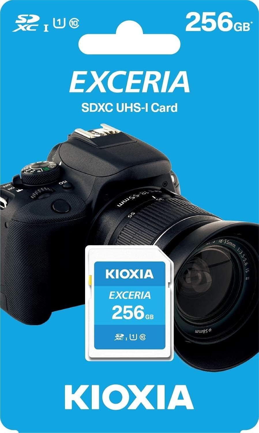 Kioxia Exceria SD Card Memory Card 256GB N203 SDXC UHS-I Card U1 Class 10 100MB/s
