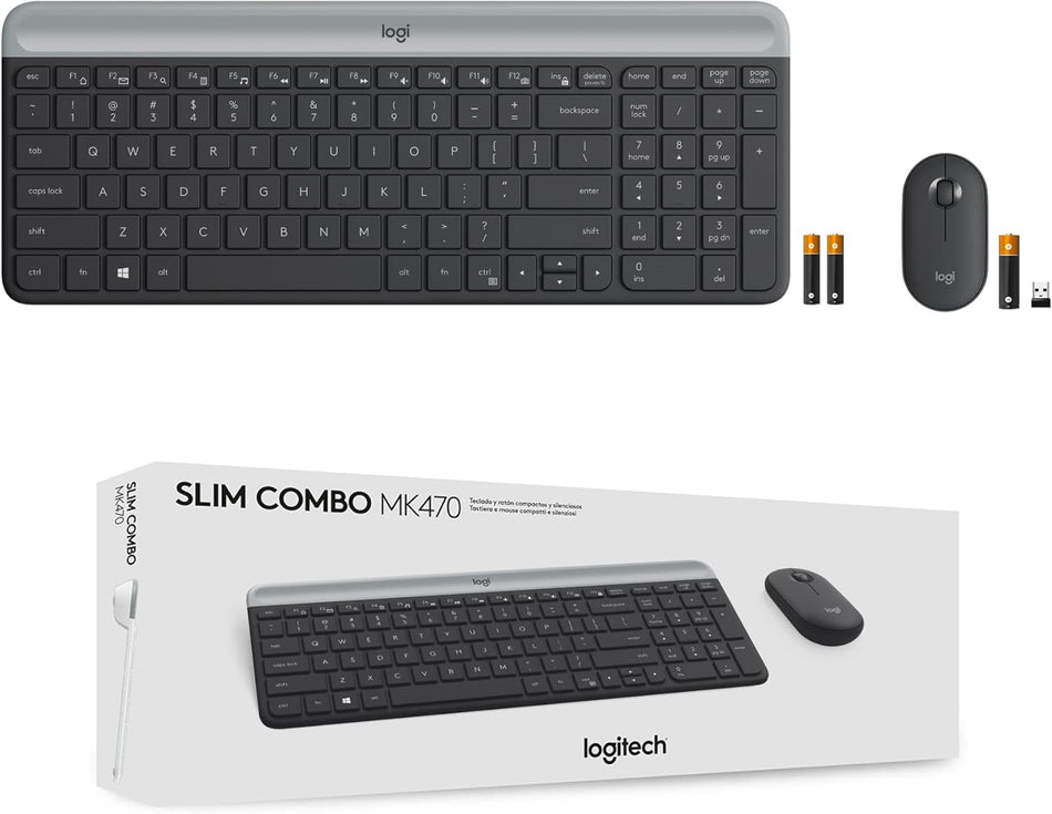 Combo Logitech MK470 Wireless Slim Keyboard & Mouse