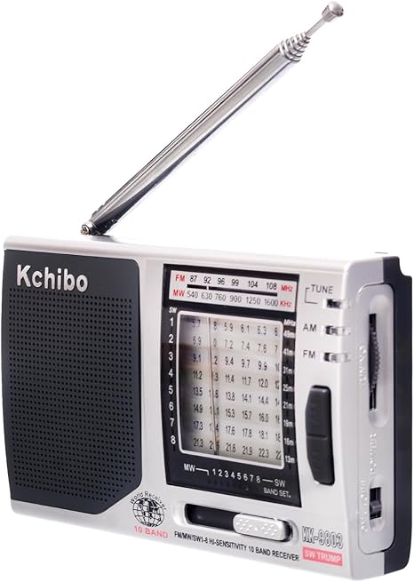 Kchibo KK-9803 Mini Portable Radio with Folding Kickstand FM/MW/SW1