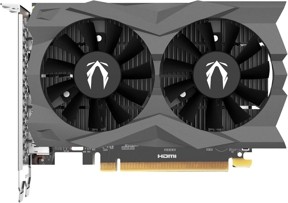 ZOTAC GAMING GeForce RTX 3050 Twin Edge OC 6G Graphics Card – Factory Overclocked 6GB GDDR6 96-bit Low-Profile Power GPU Equipped with Dual 70mm FREEZE Fan Stop Cooling and PCIe Bus Power (ZT-A30510H-10L)