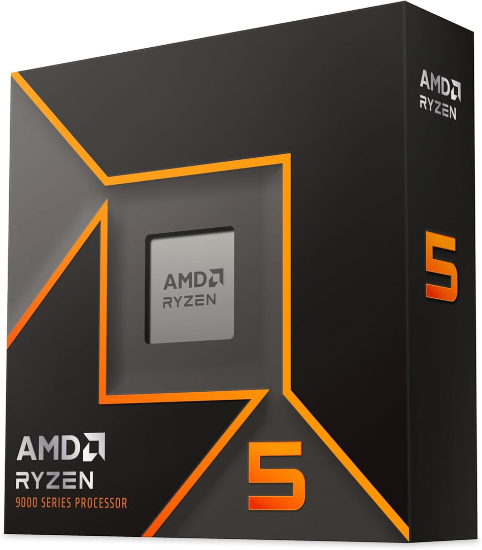 AMD Ryzen 5 9600X 6-Core, 12-Thread Unlocked Desktop Processor - Tray version - No Fan [100-000001405TRAY]