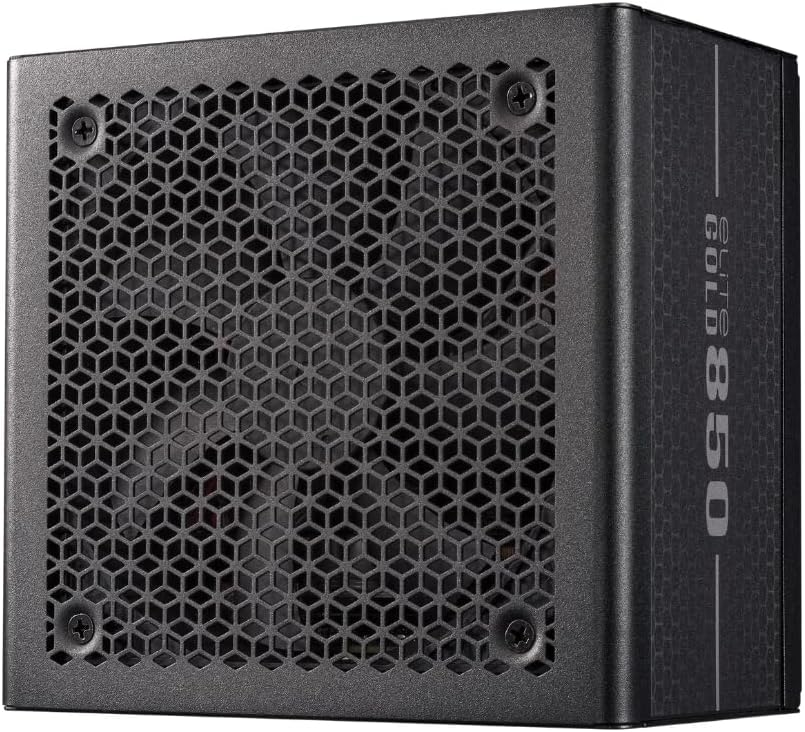 Cooler Master Elite Gold 850W ATX 3.1 Fully Modular Power Supply, 80 PLUS Gold, PCIe 5.1 Ready, Gaming PSU Black (MPX-8505-AFAG-BUK) - 10 years warranty