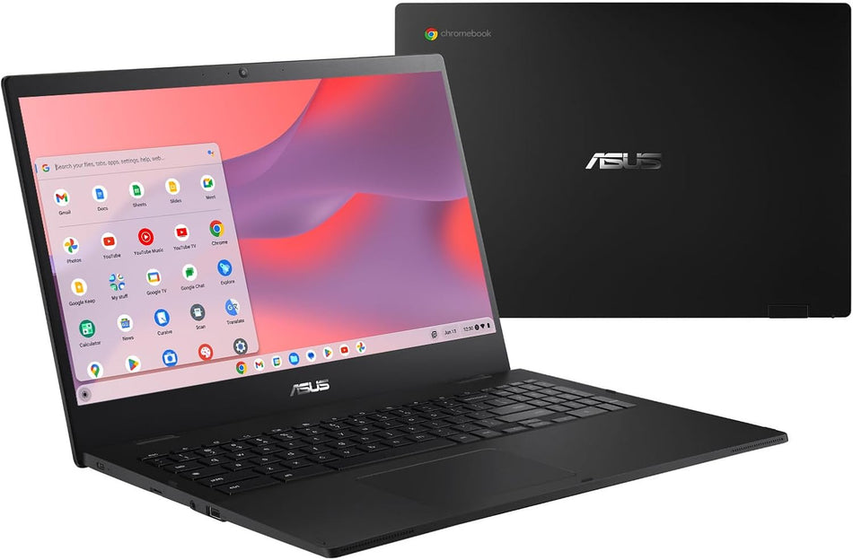 ASUS Chromebook CX1, 15.6" FHD NanoEdge Display, Intel Celeron N4500 Processor, 128GB eMMC Storage, 4GB RAM, ChromeOS, Mineral Gray, CX1500CKA-SS48F