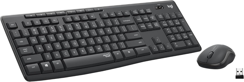 Logitech MK295 Silent Wireless Keyboard Mouse Combo Graphite