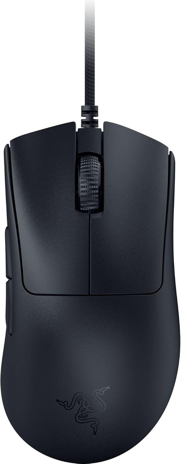 Razer DeathAdder V3 Wired Gaming Mouse: 59g Ultra Lightweight - Focus Pro 30K Sensor - Fast Optical Switches Gen-3-8K Hz HyperPolling - 6 Programmable Buttons - Ergonomic- Black