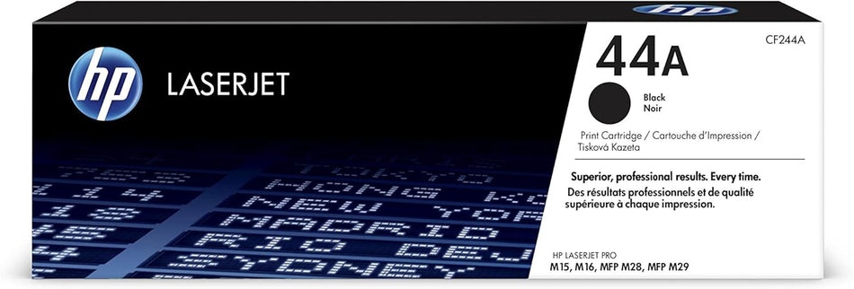 HP 44A Black Original LaserJet Toner Cartridge (CF244A) | High-Precision Printing | Compact Design | 1,000-Page Yield