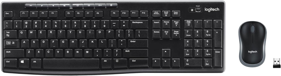 Keyboard Logitech MK270 RF Wireless AZERTY French Black