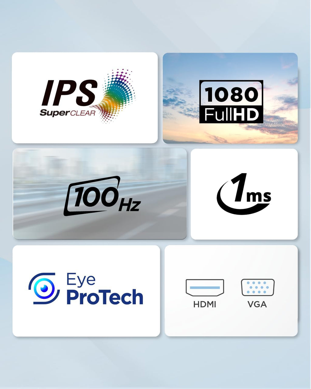 ViewSonic VA240-H Frameless 24 inch Monitor, Full HD 1080p, 100hz, 4ms, IPS, HDMI, VGA, LED Monitor for Home, Office, Workstation