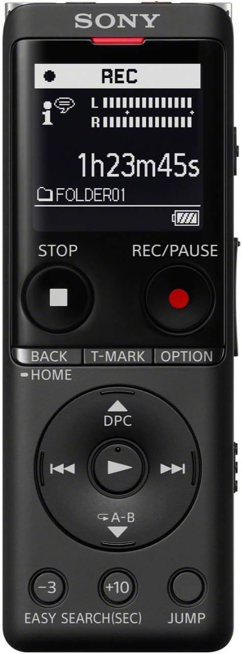 Sony ICD-UX570FBCE Digital Voice Recorder (Black)
