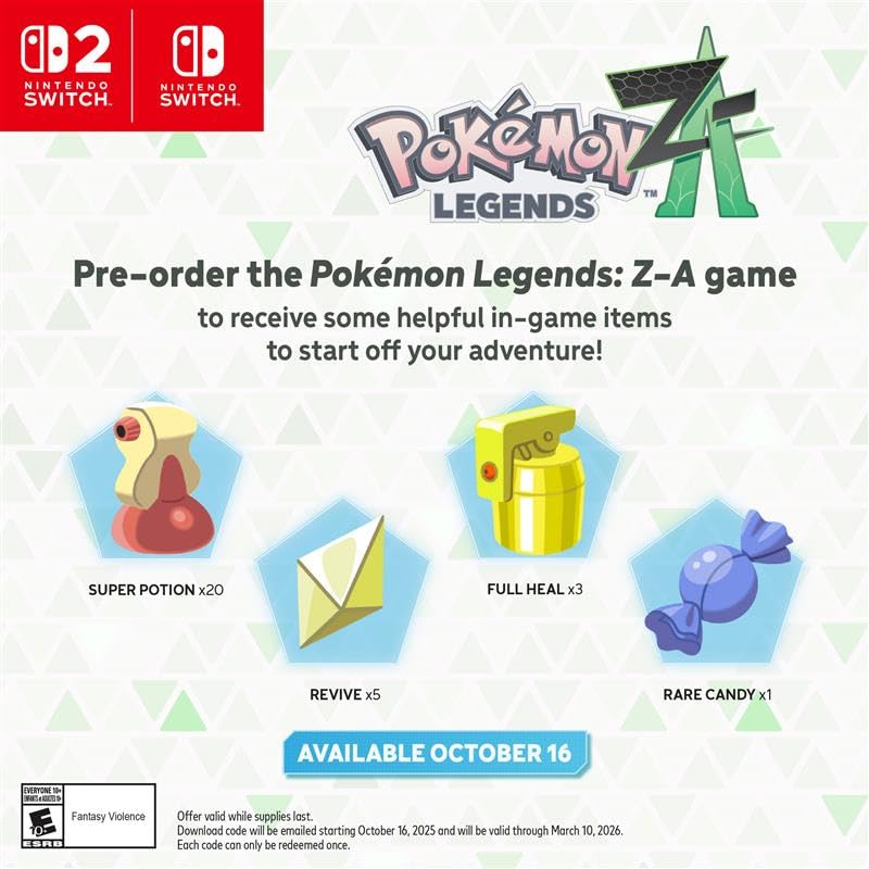 Pokémon Legends: Z-A Switch 2 Edition