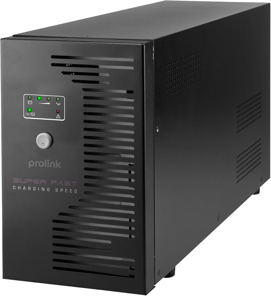 Prolink 3000VA Line Interactive UPS (Fast Charging, Tri-colour LED indicators & USB Port)
