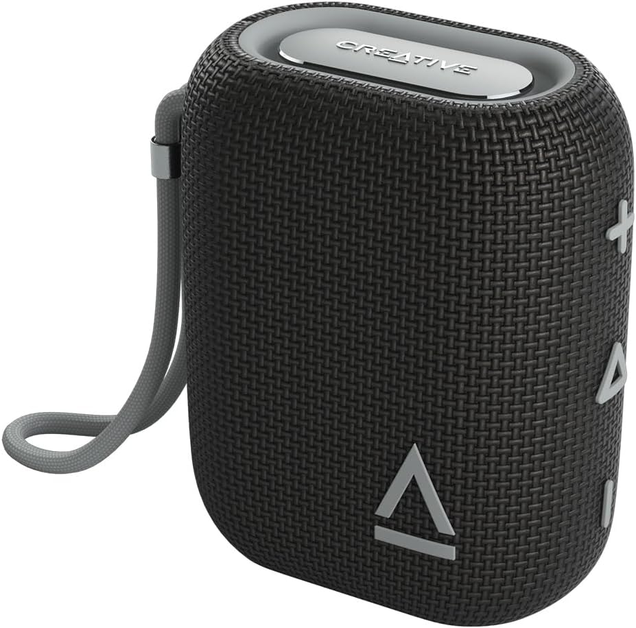 Creative Labs MUVO Flex Portable Waterproof Bluetooth Speaker | 10W Peak Power | Available in Black & Grey