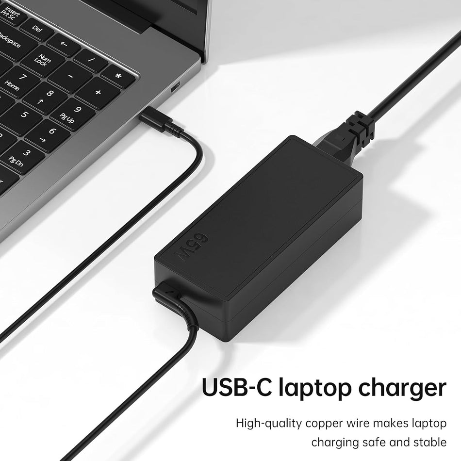 Universal Replacement charger Type-C 65W, 5-20V,  compatible to kinds of brand models