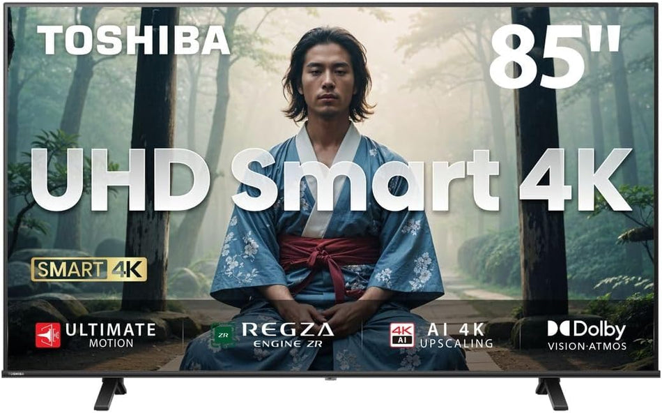 Toshiba 85C350NN 85-Inch 4K UHD Smart LED Television – REGZA Engine 4K & Dolby Audio
