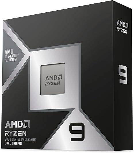 AMD Ryzen 9 9950X3D2 Dual Edition - 16-Core, 32-Thread AM5 Desktop Processor - Supports DDR5 & PCIe 5.0, 192MB L3 3D V-Cache, 200W TDP - Without CPU Cooler