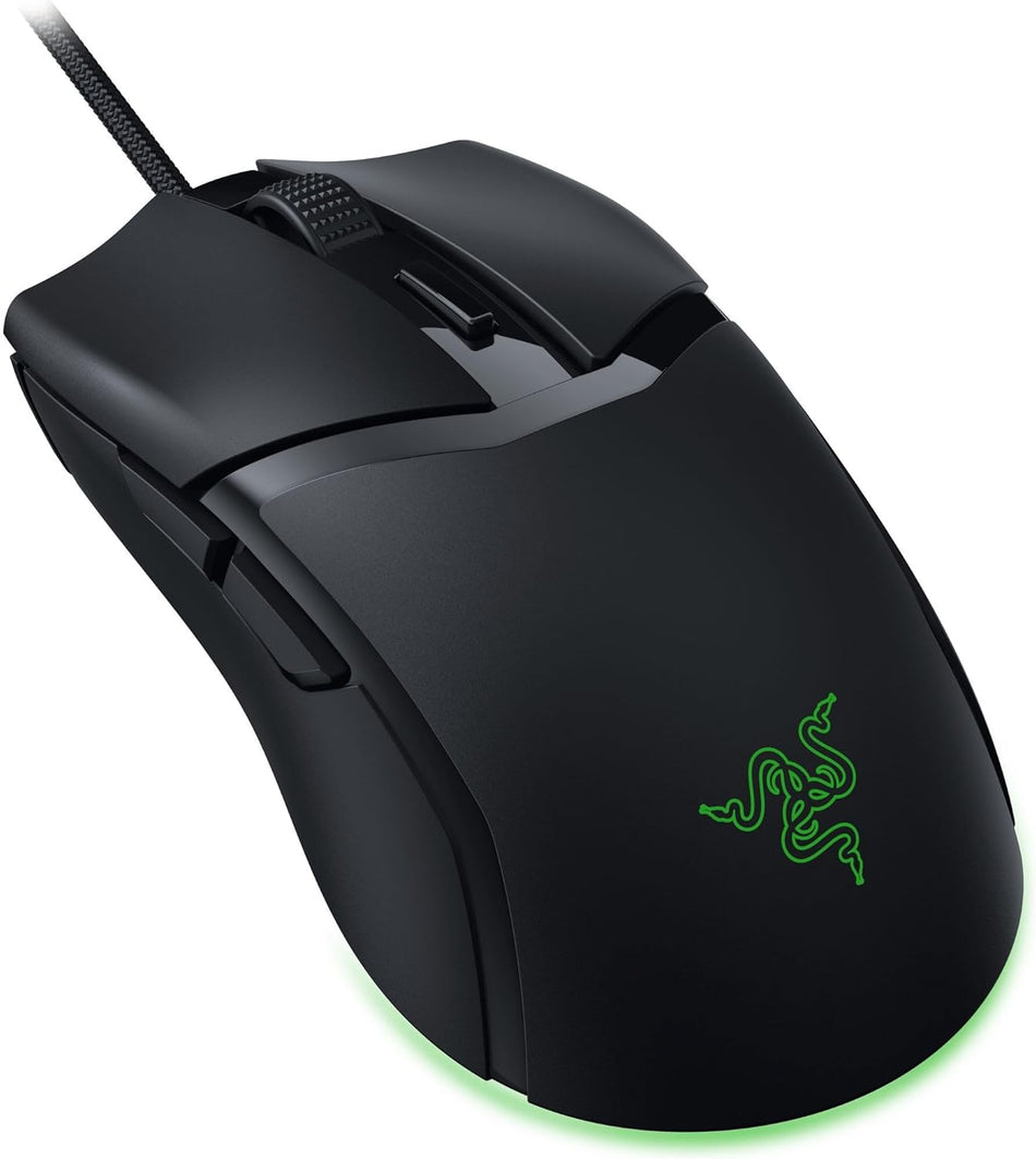 Razer Cobra Wired Gaming Mouse, 58g Lightweight Design - Gen-3 Optical Switches, Chroma RGB Lighting with Underglow, Precise 8500 DPI Optical Sensor - 1 - Speedflex Cable, Black
