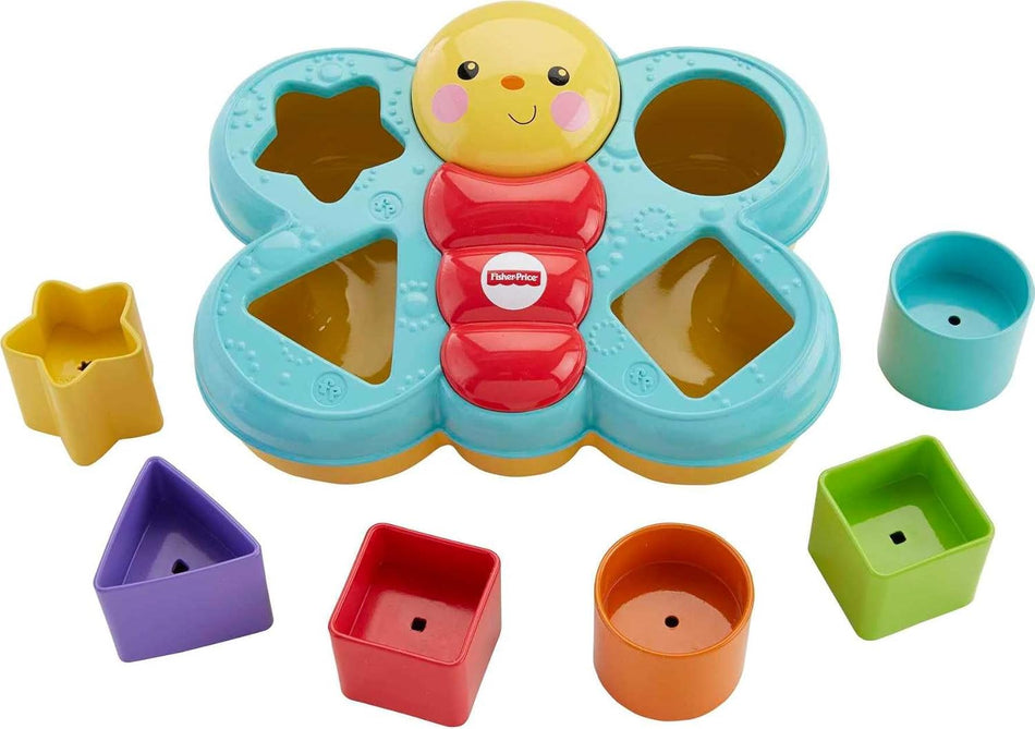 Fisher-Price Butterfly Shape Sorter (CDC22) – Early Learning Fine Motor Skills Toy