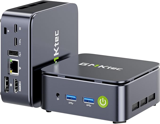 GMKtec Mini PC Ryzen 5 3500U (Beats N150) 16GB 256GB SSD 2.5GbE NIC LAN Office Home Desktop Computers, Triple 4K Display, WiFi, BT, USB-C, DP Nucbox G10 Black