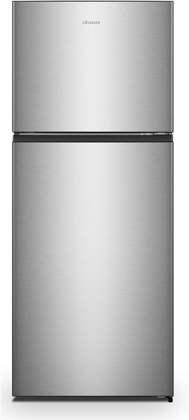 Hisense 381L Total No Frost Double Door Refrigerator (RT488N4DC2) - Multi-Air Flow Ventilation System, Width 70cm, INOX [Energy Class E]