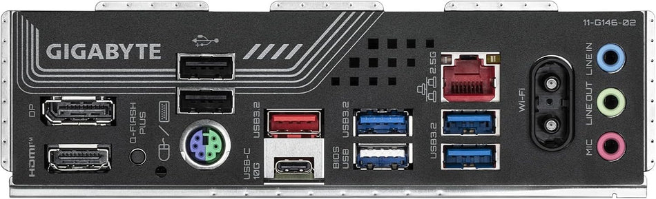 GIGABYTE B850 Gaming X WIFI6E AMD AM5 LGA 1718 Motherboard, ATX, DDR5, 3X M.2, PCIe 5.0, USB-C, WIFI6E, 2.5GbE LAN, EZ-Latch