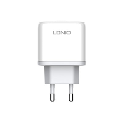 LDNIO A2526C 45W Dual Port Super Fast Wall Charger Adapter Supporting PD 3.0, QC 4+, QC 3.0, PPS, AFC, FCP, & SCP (US / UK / EU Plug)