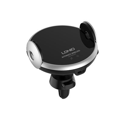 LDNIO MA02 Type-C | 15W Universal Qi Wireless Fast Charging Car Mount | Auto-Clamping Air Vent Phone Holder