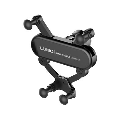 LDNIO MG03 | Universal Gravity Mechanical Air Vent Car Phone Holder | 360° Rotate Auto-Tightening Compact Cradle