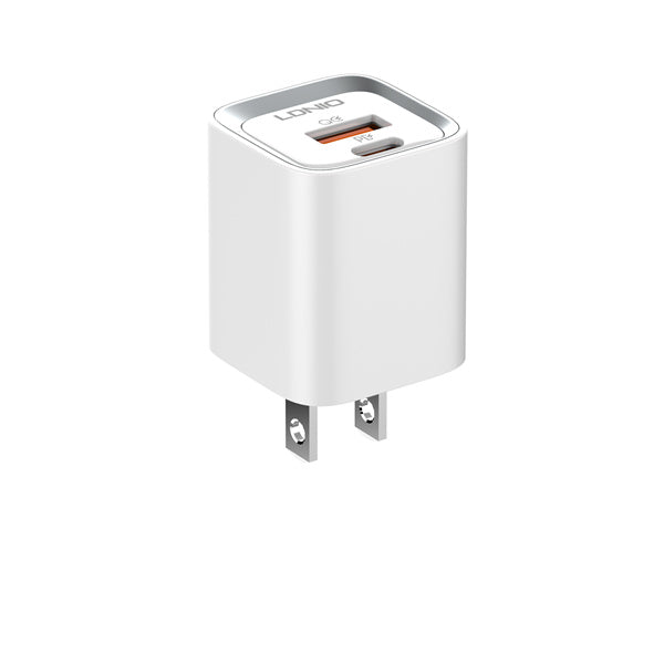 LDNIO A2318C 20W Dual Port PD & QC 3.0 Fast Travel Charger Wall Adapter (US / EU Plug)