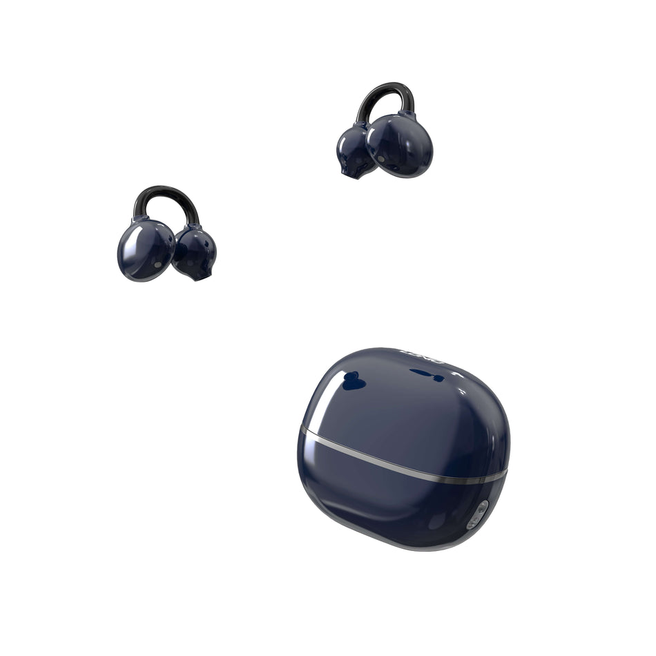 LDNIO T09 Wireless Stereo BT Open Earphones | Low Latency Gaming Headset with Touch Control & Bluetooth 5.4 | Long Battery Life - Blue