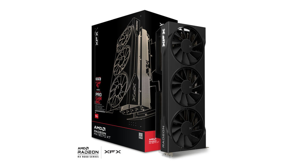 XFX Swift AMD Radeon RX 9070XT Triple Fan Gaming Edition 16GB GDDR6