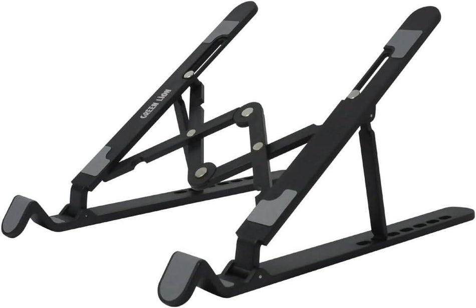 Green Lion Foldable Laptop Stand 7 Tilts - Black