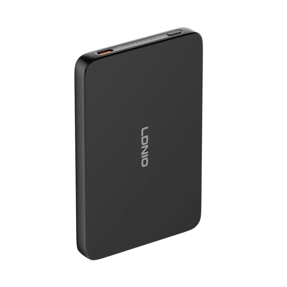 LDNIO PQ28 Ultralight 5000mAh Portable Power Supply | 15W Wireless Fast Charger | 119g Ultra-Thin Design